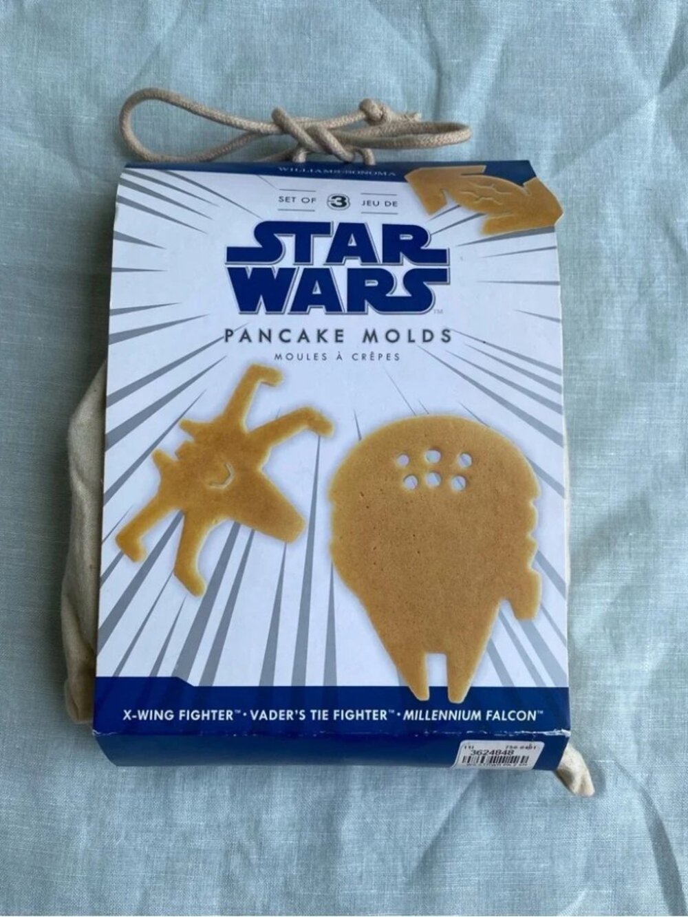 NWT Williams Sonoma Star Wars pancake molds Millenium Falcon X-Wing Tie Fighter